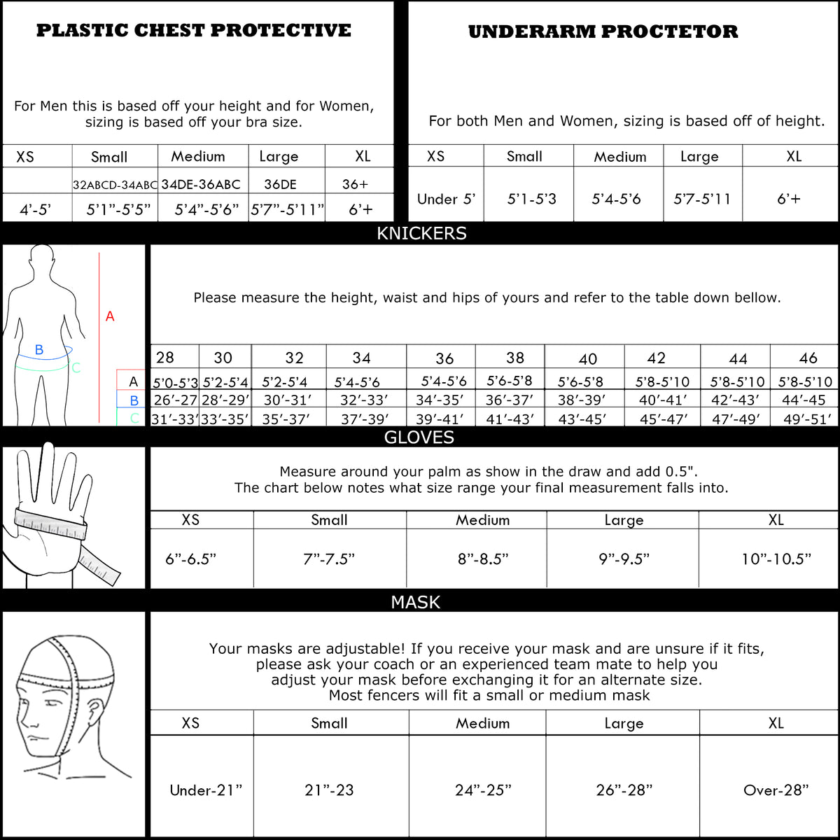 Fencing Chest Protectors